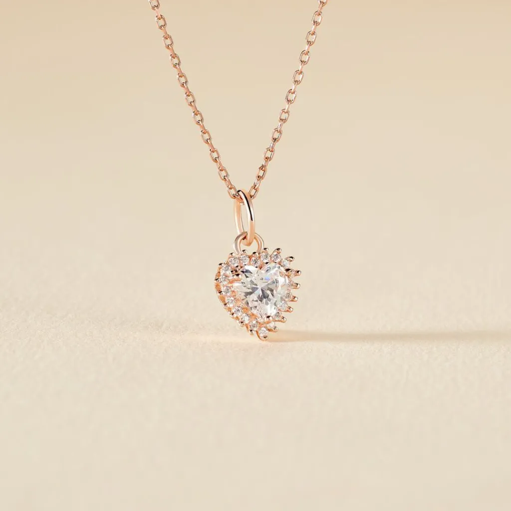 Histoire d'Or Collier Calvi De Zirconium argent rose oxyde New