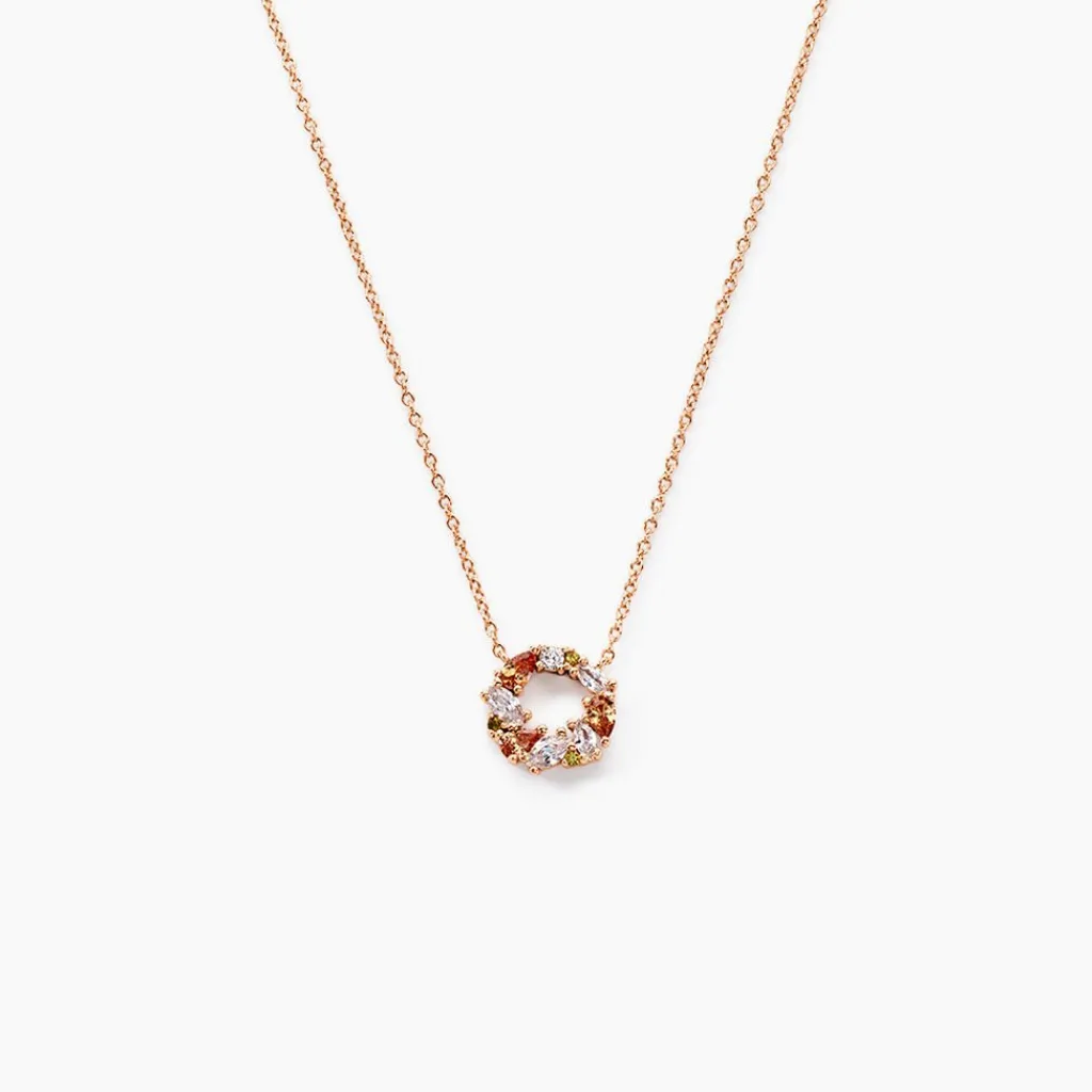 Histoire d'Or Collier Camelia De Zirconium argent rose oxyde Online