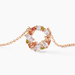 Histoire d'Or Collier Camelia De Zirconium argent rose oxyde Online