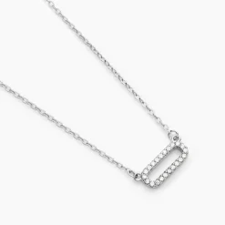 Histoire d'Or Collier Canelle Argent Blanc Oxyde De Zirconium