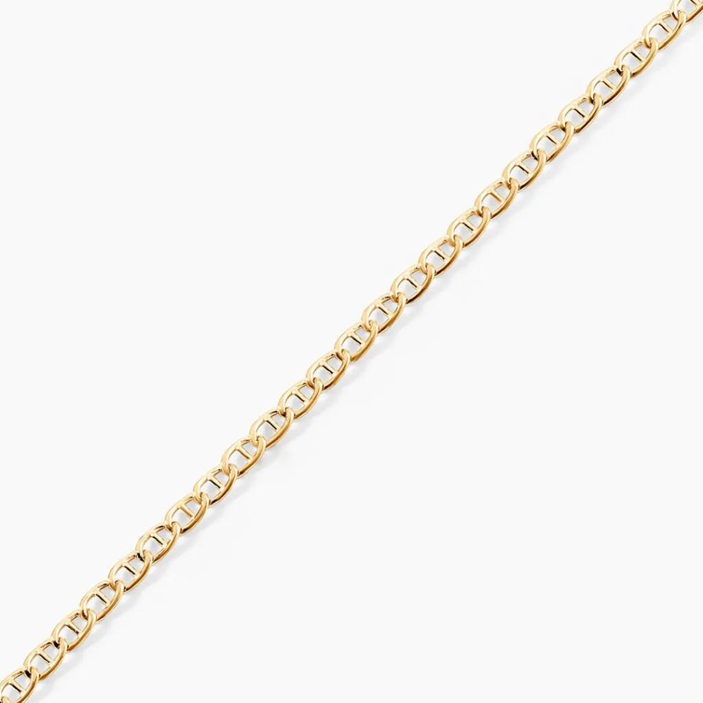 Histoire d'Or Collier Capucin Or Jaune Maille Marine Plate Hot