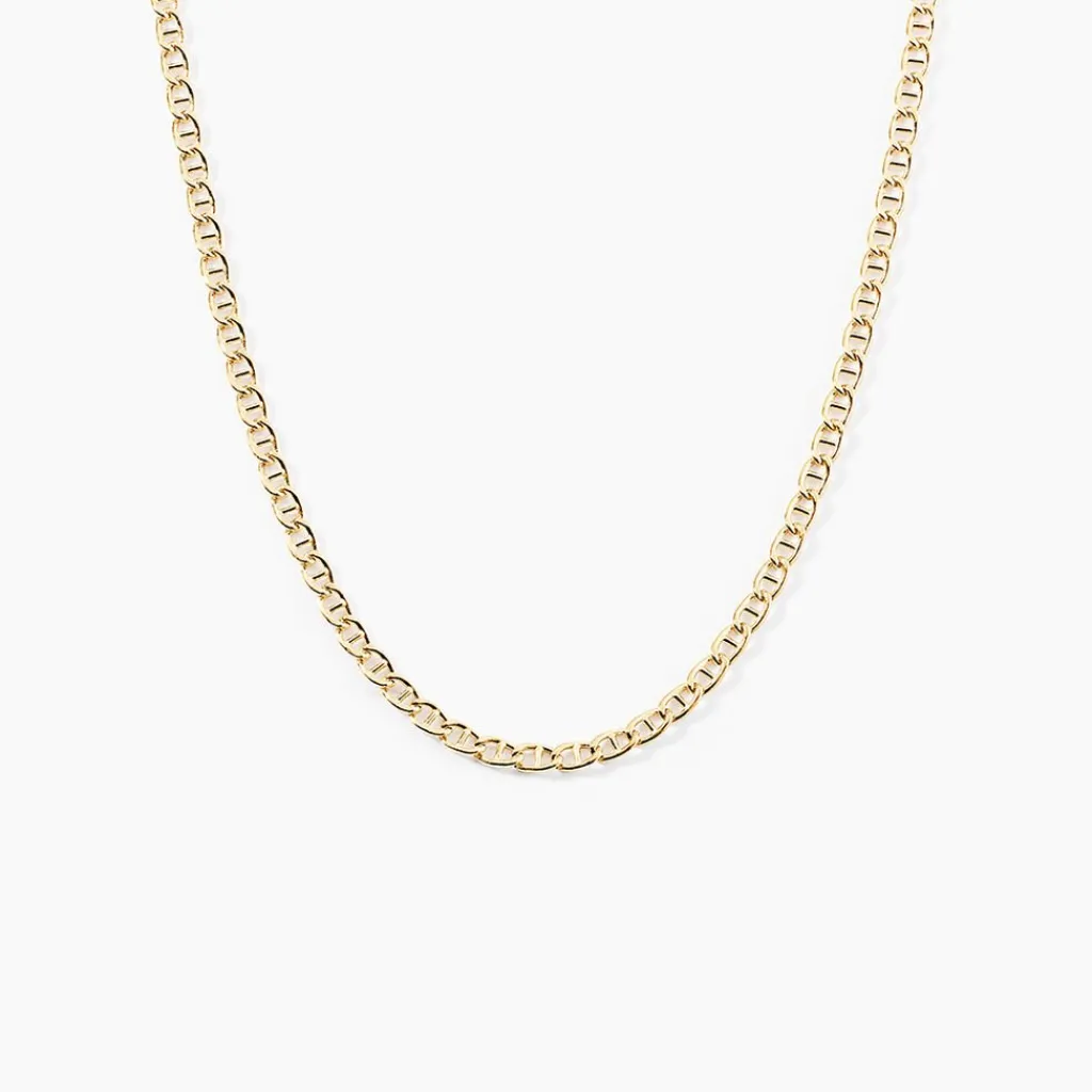 Histoire d'Or Collier Capucin Or Jaune Maille Marine Plate Hot