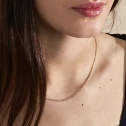 Histoire d'Or Collier Capucin Or Jaune Maille Marine Plate Clearance