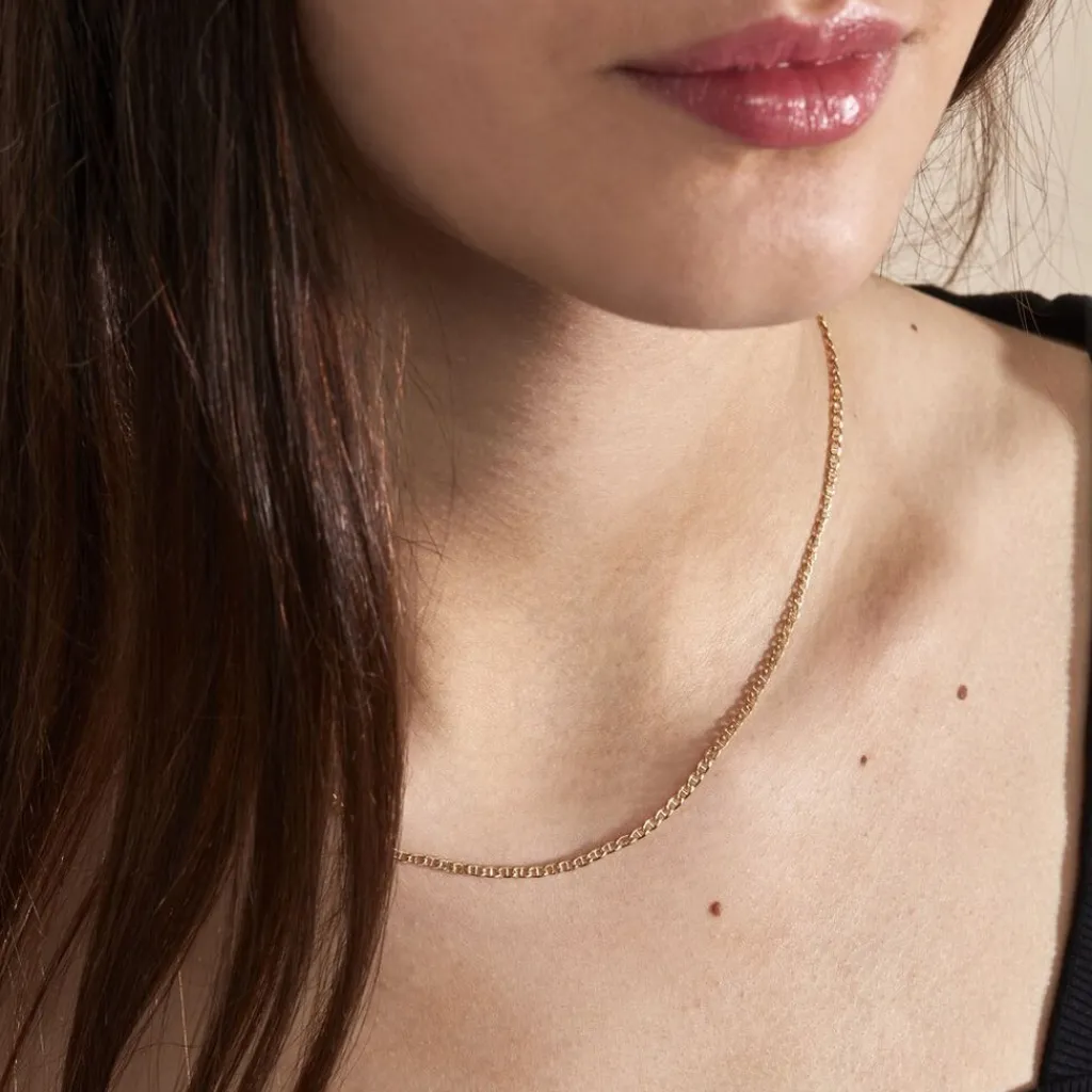 Histoire d'Or Collier Capucin Or Jaune Maille Marine Plate Clearance