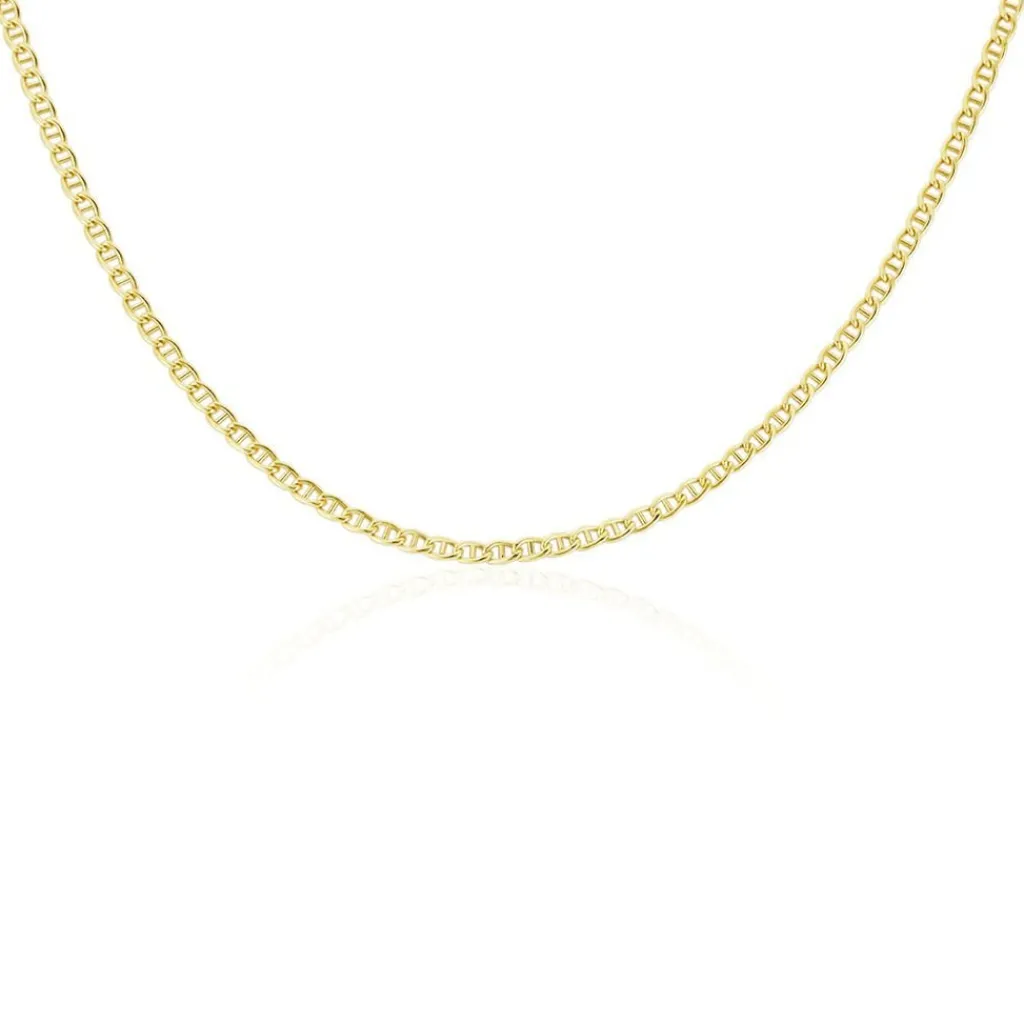Histoire d'Or Collier Capucin Or Jaune Maille Marine Plate Discount