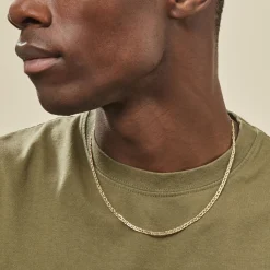 Histoire d'Or Collier Capucin Or Jaune Maille Marine Plate Best