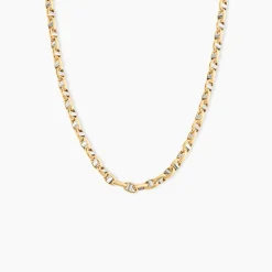 Histoire d'Or Collier Carlo Or Bicolore Maille Marine Ronde