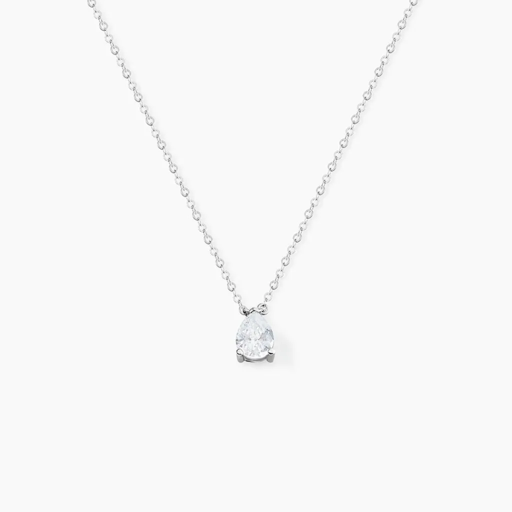 Histoire d'Or Collier Carolyn Argent Blanc Oxyde De Zirconium Outlet
