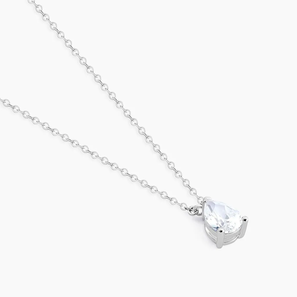 Histoire d'Or Collier Carolyn Argent Blanc Oxyde De Zirconium Outlet