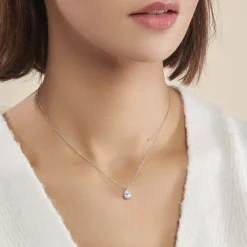Histoire d'Or Collier Carolyn Argent Blanc Oxyde De Zirconium Outlet