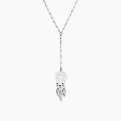 Histoire d'Or Collier Catchy Argent Blanc