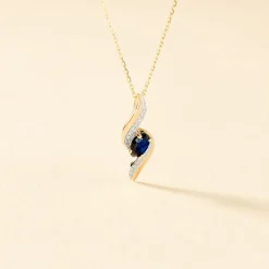 Histoire d'Or Collier Celestine Or Jaune Saphir Et Diamant Hot