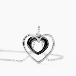 Histoire d'Or Collier Ceramik Design Argent Blanc Céramique Et Oxyde De Zirconium