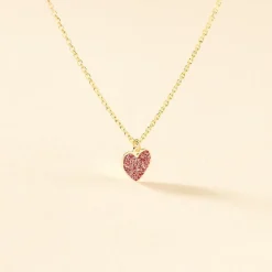 Histoire d'Or Collier Cerine Coeur Or Jaune Best