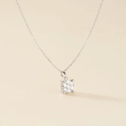 Histoire d'Or Collier Charlene Or Blanc Diamant Synthetique or blanc diamant synthétique blanc New