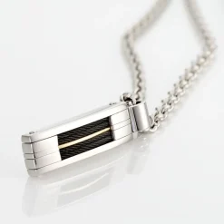 JOURDAN Collier Charlie-rose Acier Blanc Sale