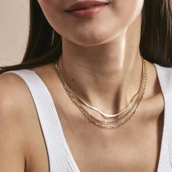 Histoire d'Or Collier Cherilyn Acier Doré Discount