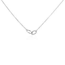Histoire d'Or Collier Cherise Argent Blanc New