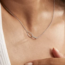 Histoire d'Or Collier Cherise Argent Blanc New