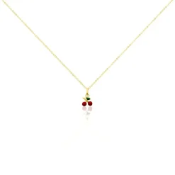 Histoire d'Or Collier Cherry Cerise Or Jaune New