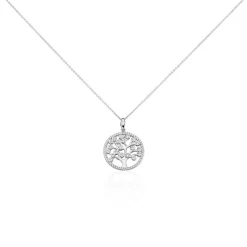 Histoire d'Or Collier Chimere Argent Blanc Oxyde De Zirconium New