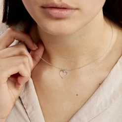 Histoire d'Or Collier Chlora Or Blanc Diamant Discount