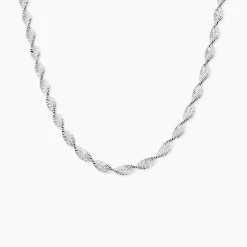 Histoire d'Or Collier Ciana Torsade Diamante Argent Blanc Online