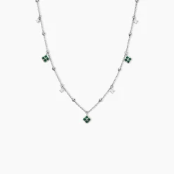 Histoire d'Or Collier Clova Argent Blanc Oxyde De Zirconium Pierre De Synthese Discount