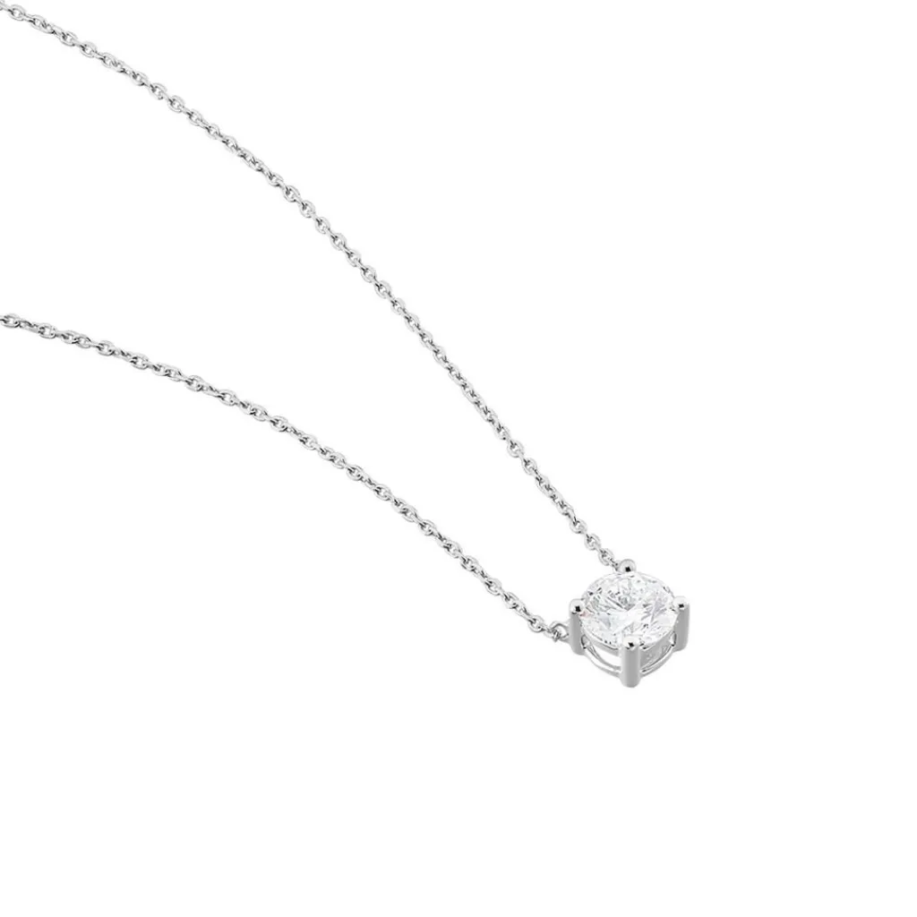 Histoire d'Or Collier Collection Aphrodite Or Blanc Diamant Synthetique or blanc diamant synthétique Online