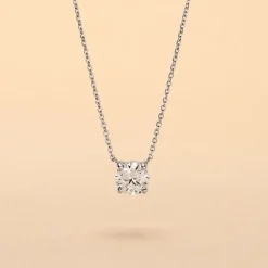 Histoire d'Or Collier Collection Aphrodite Or Blanc Diamant Synthetique or blanc diamant synthétique Online