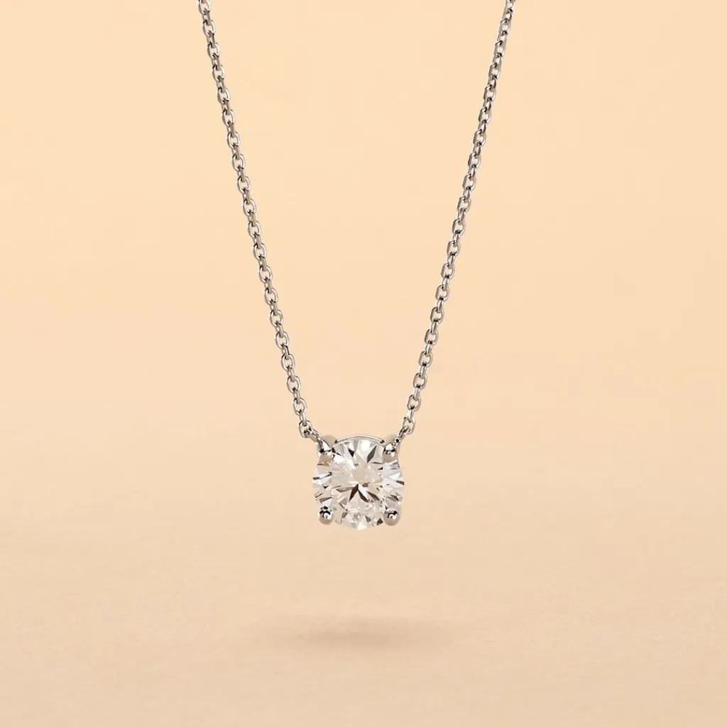 Histoire d'Or Collier Collection Aphrodite Or Blanc Diamant Synthetique or blanc diamant synthétique Online