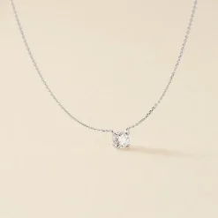 Histoire d'Or Collier Collection Aphrodite Or Blanc Diamant Synthetique Online