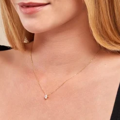 Histoire d'Or Collier Collection Icone Or Jaune Diamant Synthétique Best