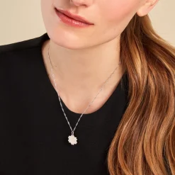 Histoire d'Or Collier Collette Argent Blanc Hot