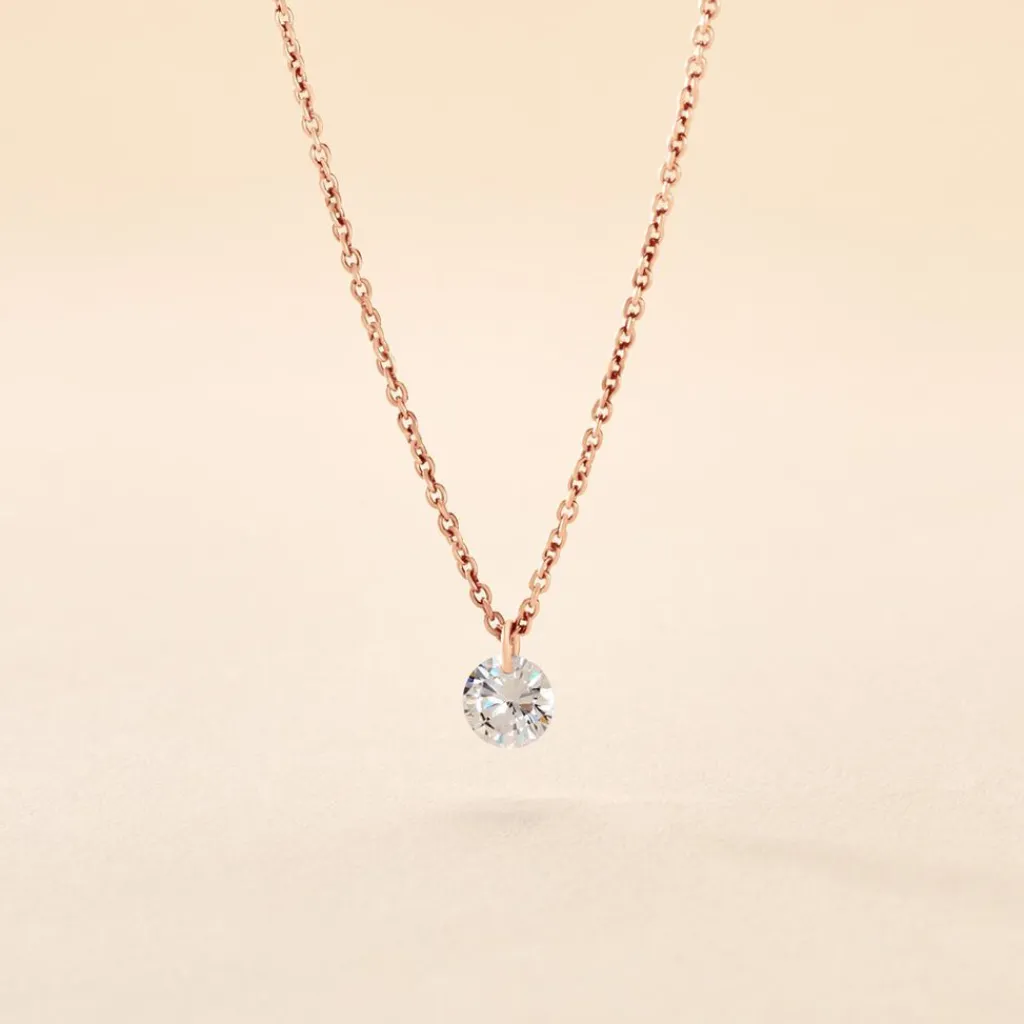 Histoire d'Or Collier Constantin De Zirconium argent rose oxyde New