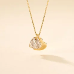 Histoire d'Or Collier Corazon Plaqué Or Jaune Oxyde De Zirconium Online