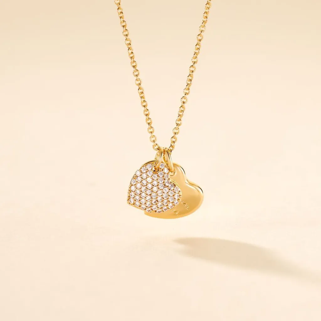 Histoire d'Or Collier Corazon Plaqué Or Jaune Oxyde De Zirconium Online