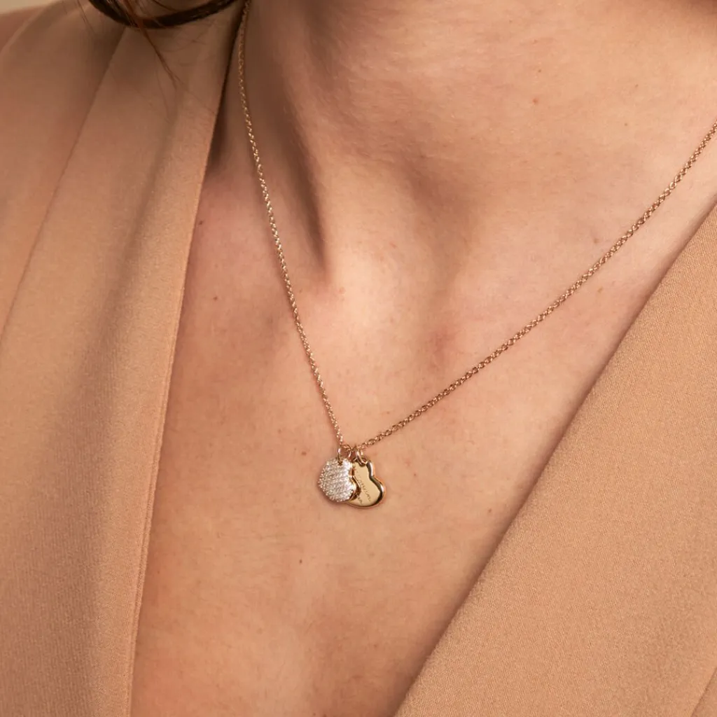 Histoire d'Or Collier Corazon Plaqué Or Jaune Oxyde De Zirconium Online