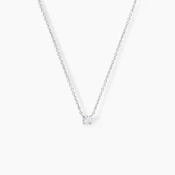Histoire d'Or Collier Court Argent Blanc Lylwenn Oxyde De Zirconium argent blanc oxyde New