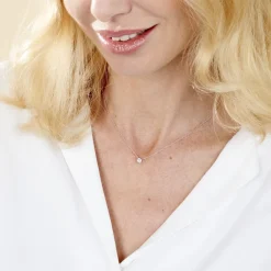 Histoire d'Or Collier Court Argent Blanc Lylwenn Oxyde De Zirconium argent blanc oxyde New