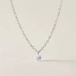 Histoire d'Or Collier Court Argent Blanc Constantin Oxyde De Zirconium argent blanc oxyde Hot