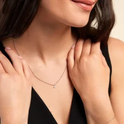 Histoire d'Or Collier Court Argent Blanc Constantin Oxyde De Zirconium argent blanc oxyde Hot