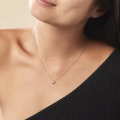 Histoire d'Or Collier Court Argent Blanc Laureano Oxyde De Zirconium Best