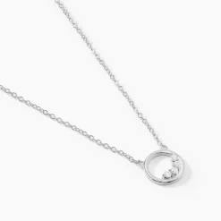 Histoire d'Or Collier Court Argent Blanc Vivence Oxyde De Zirconium Online