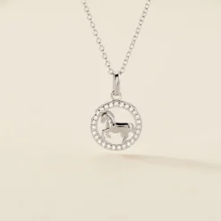 Histoire d'Or Collier Court Argent Blanc Ayeline Oxyde De Zirconium Discount