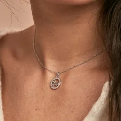 Histoire d'Or Collier Court Argent Blanc Ayeline Oxyde De Zirconium Discount