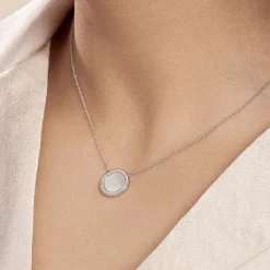 Histoire d'Or Collier Court Argent Blanc Nawala Oxyde De Zirconium argent blanc oxyde Sale