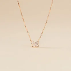 Histoire d'Or Collier Court Argent Rose Anne-lise Oxyde De Zirconium Discount