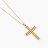 Histoire d'Or Collier Croix Or Jaune Diamant New