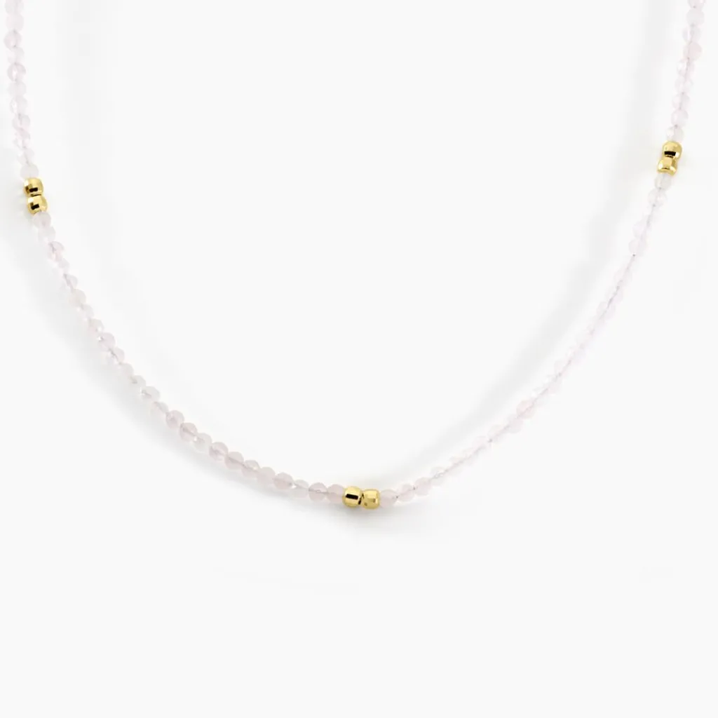 Histoire d'Or Collier Cyclades Argent Jaune Quartz argent jaune quartz rose Online